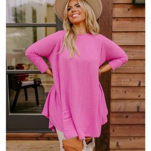 NBW Impressions Boutique NEW CHAPTER TUNIC DRESS IN PINK CURVES 3x